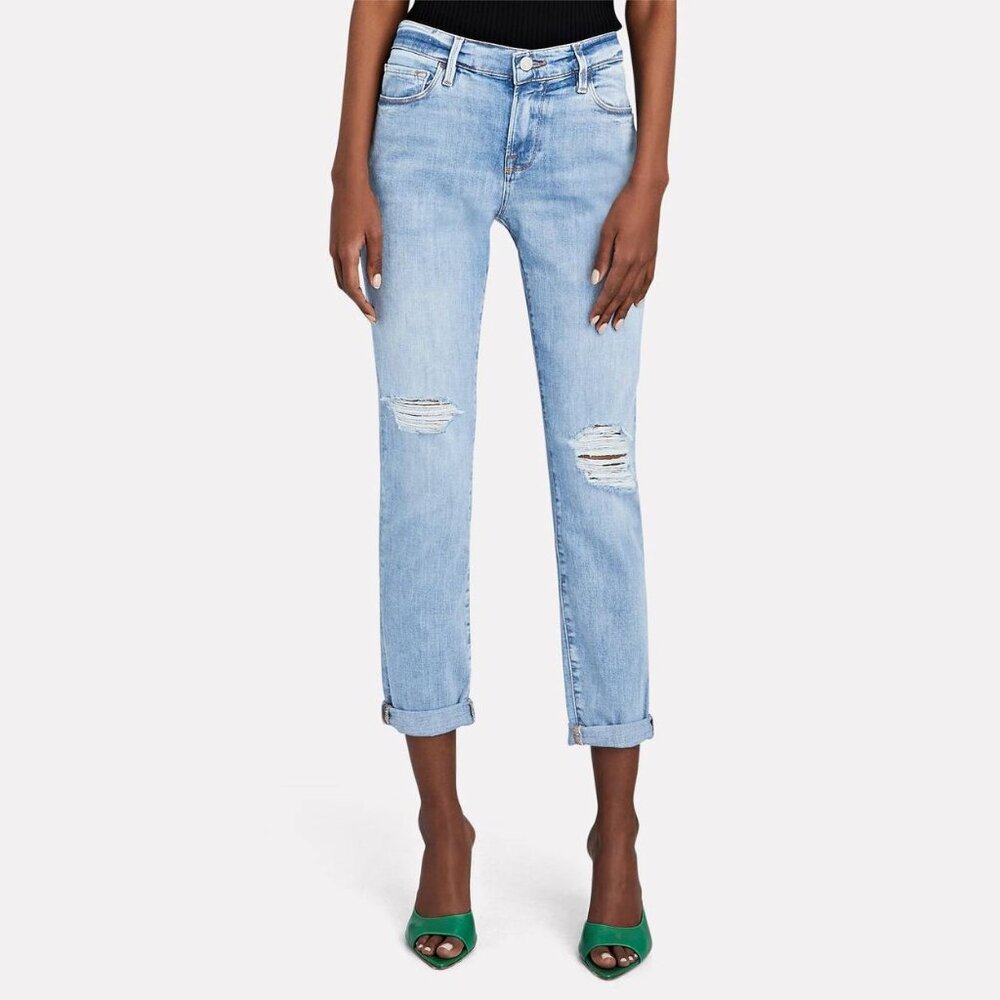 Frame Le Garcon Aura Rips Degradable Distressed Jeans